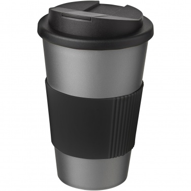 Logo trade promotional gifts picture of: Americano® 350 ml tumbler with grip & spill-proof lid