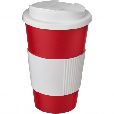 Logo trade advertising products picture of: Americano® 350 ml tumbler with grip & spill-proof lid