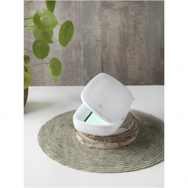 Logo trade promotional gifts image of: Capsule UV smartphone sanitizer with 5W wireless charging pad