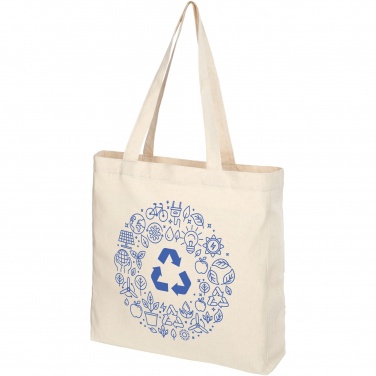 Logo trade promotional products image of: Pheebs 210 g/m² recycled gusset tote bag 13L