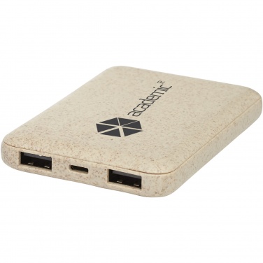 Logotrade corporate gifts photo of: Asama 5000 mAh wheat straw power bank
