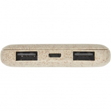 Logotrade promotional products photo of: Asama 5000 mAh wheat straw power bank