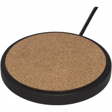 Logo trade promotional gifts image of: Kivi 10W limestone/cork wireless charging pad