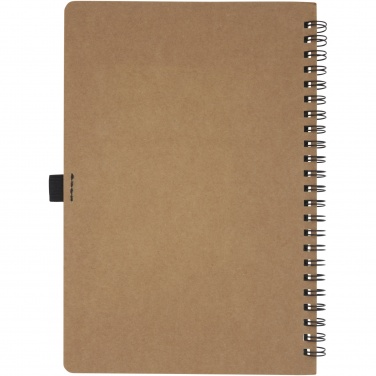 Logotrade promotional merchandise picture of: Cobble A5 wire-o recycled cardboard notebook with stone paper