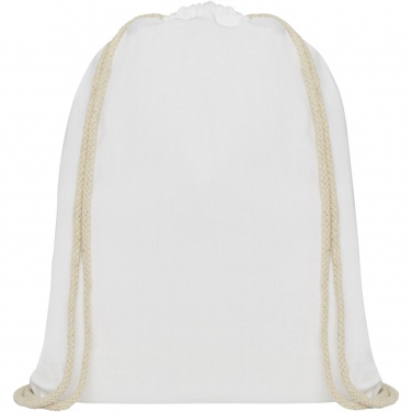 Logo trade advertising product photo of: Oregon 140 g/m² cotton drawstring bag 5L