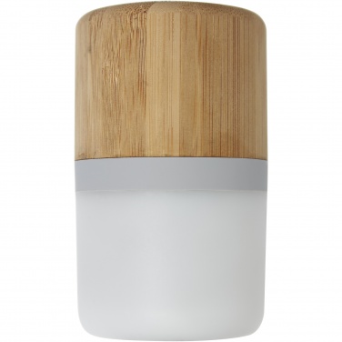 Logo trade promotional items picture of: Aurea bamboo Bluetooth® speaker with light 