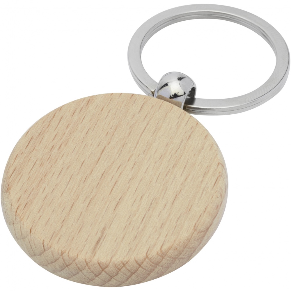 Logotrade promotional merchandise picture of: Giovanni beech wood round keychain