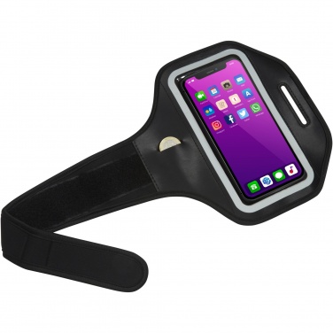Logo trade promotional merchandise image of: Haile reflective smartphone bracelet with transparent cover