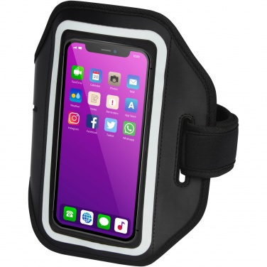 Logo trade advertising product photo of: Haile reflective smartphone bracelet with transparent cover