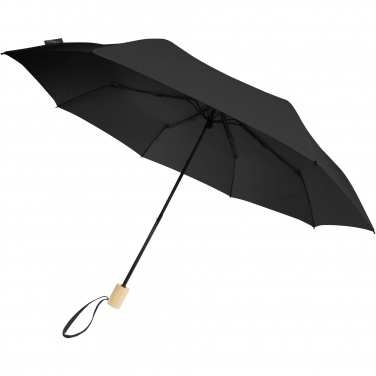 Logo trade promotional giveaways picture of: Birgit 21'' foldable windproof recycled PET umbrella
