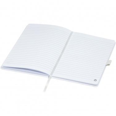 Logo trade promotional products image of: Honua A5 recycled paper notebook with recycled PET cover