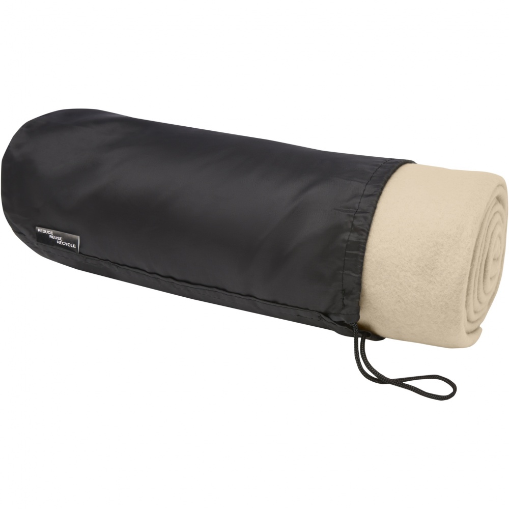 Logo trade promotional products image of: Willow GRS RPET polar fleece blanket