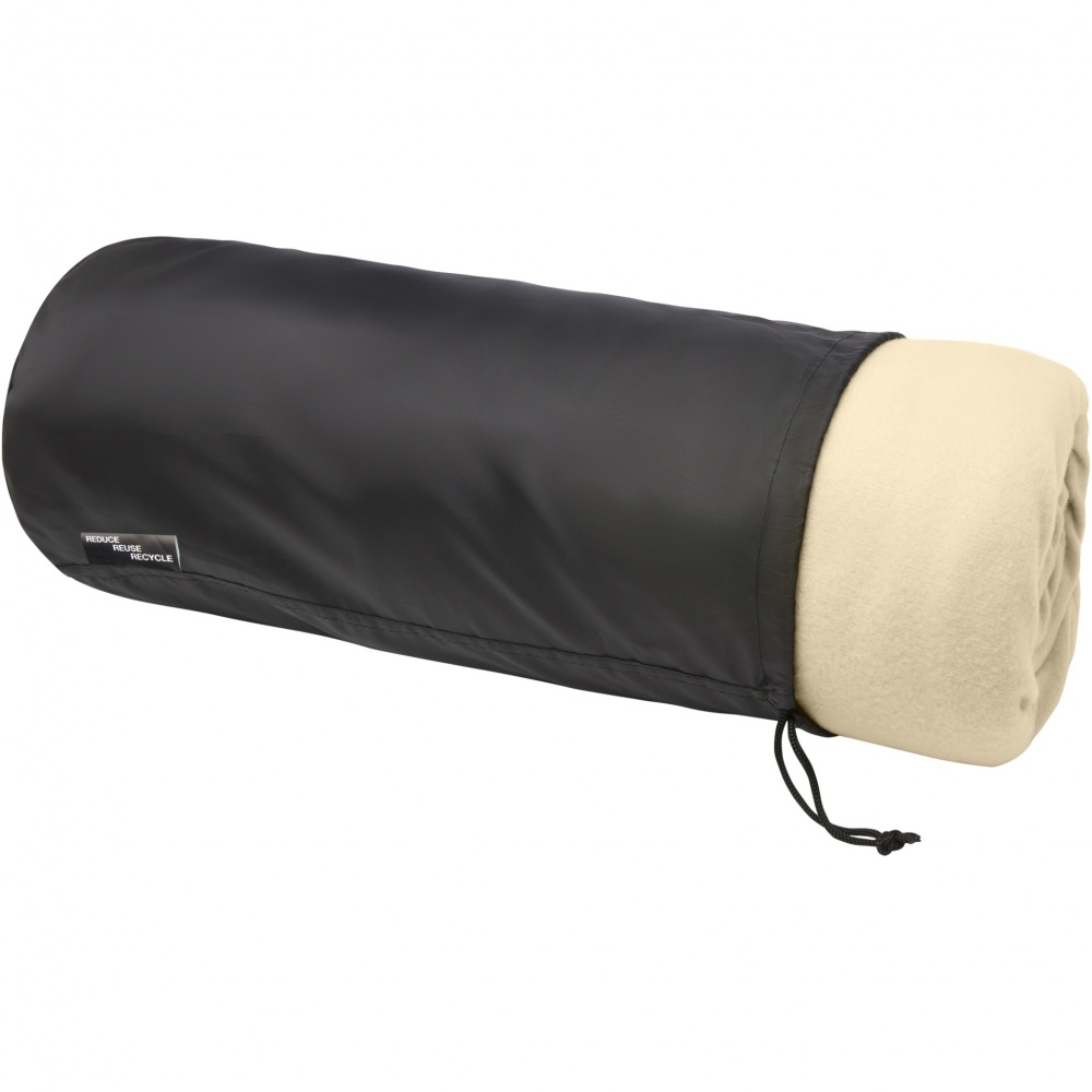 Logotrade promotional products photo of: Marigold GRS certified RPET polar fleece and sherpa blanket