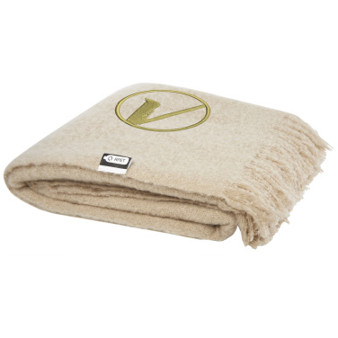 Logo trade business gifts image of: Ivy GRS certified RPET blanket