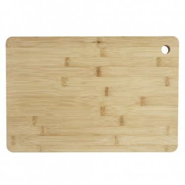 Logo trade promotional giveaways image of: Harp bamboo cutting board