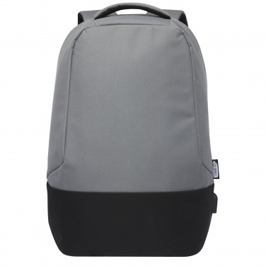 Logo trade promotional gift photo of: Cover GRS RPET anti-theft backpack 18L