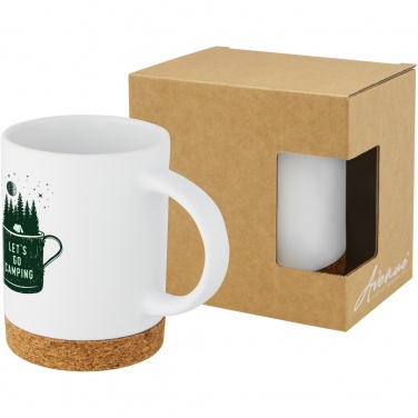 Logotrade promotional giveaways photo of: Neiva 425 ml ceramic mug with cork base