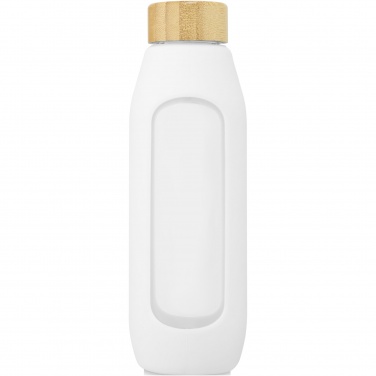 Logo trade promotional gifts picture of: Tidan 600 ml borosilicate glass bottle with silicone grip
