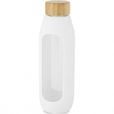 Logotrade promotional product image of: Tidan 600 ml borosilicate glass bottle with silicone grip
