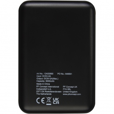 Logotrade promotional merchandise picture of: Gleam 5000 mAh ultra slim light-up power bank