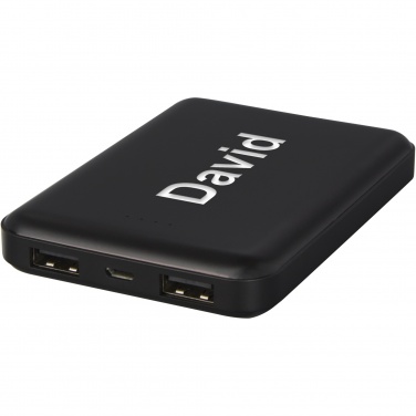 Logotrade promotional product image of: Gleam 5000 mAh ultra slim light-up power bank