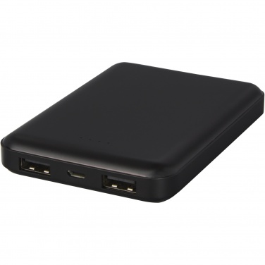 Logo trade promotional gifts image of: Gleam 5000 mAh ultra slim light-up power bank