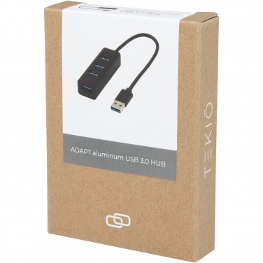 Logo trade promotional item photo of: ADAPT aluminum USB 3.0 hub