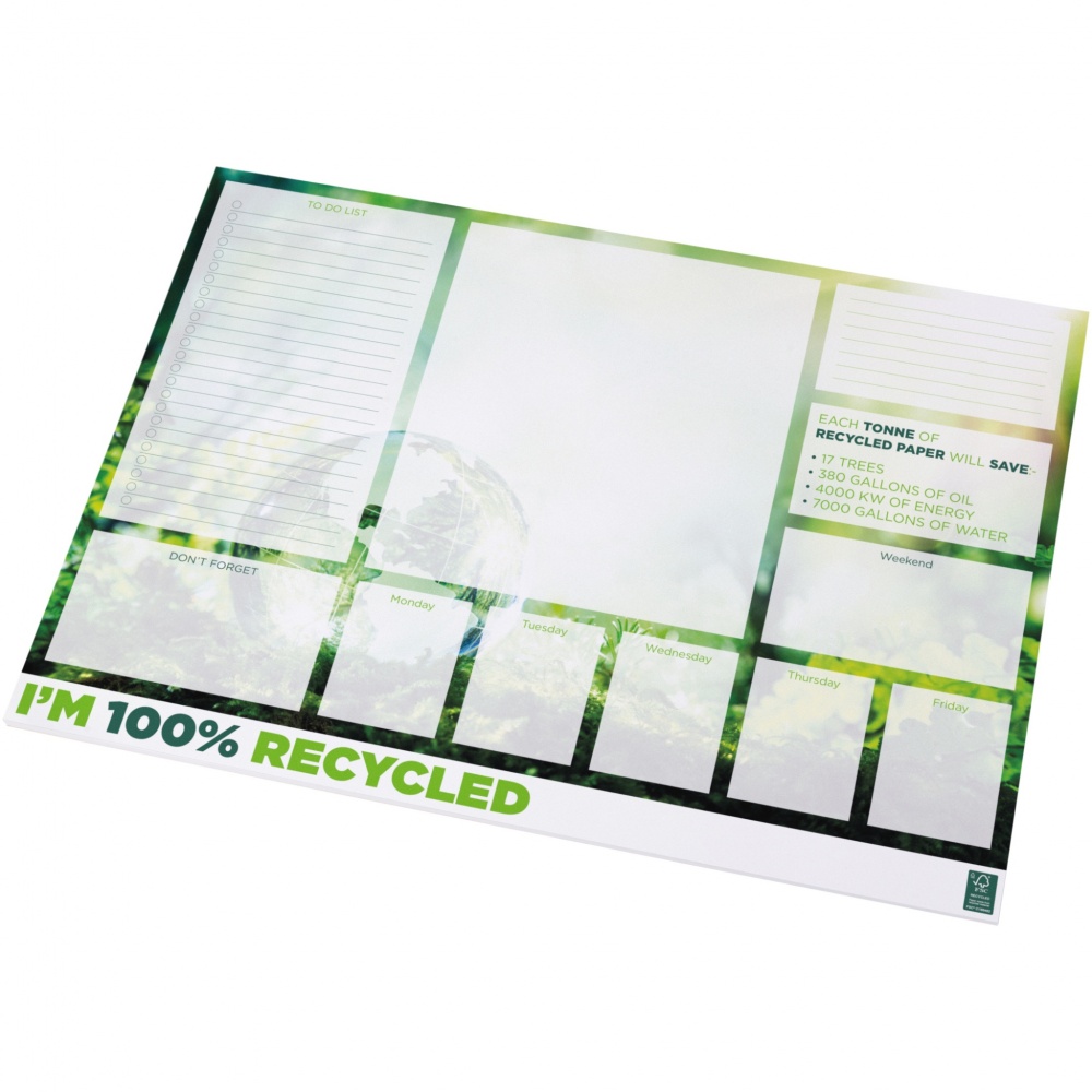 Logo trade corporate gift photo of: Desk-Mate® A2 recycled notepad
