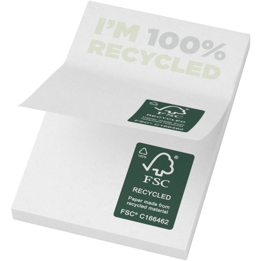 Logo trade corporate gifts picture of: Sticky-Mate® recycled sticky notes 50 x 75 mm