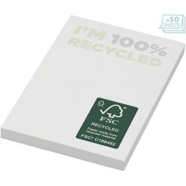 Logo trade advertising products image of: Sticky-Mate® recycled sticky notes 50 x 75 mm