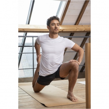 Logo trade promotional merchandise picture of: Borax short sleeve men's GRS recycled cool fit t-shirt