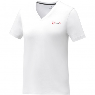 Logotrade corporate gift image of: Somoto short sleeve women's V-neck t-shirt 