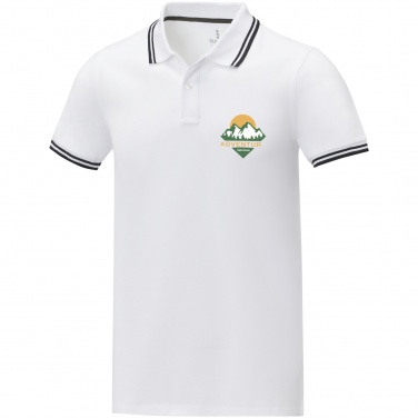 Logotrade promotional gift picture of: Amarago short sleeve men's tipping polo