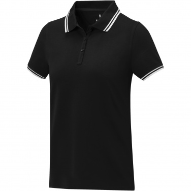 Logo trade promotional giveaway photo of: Amarago short sleeve women's tipping polo