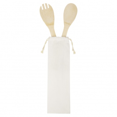 Logo trade promotional products picture of: Endiv bamboo salad spoon and fork