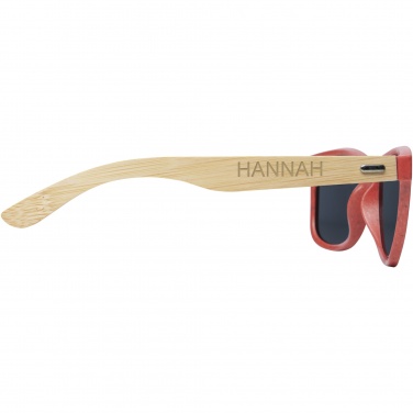 Logo trade corporate gifts image of: Sun Ray bamboo sunglasses