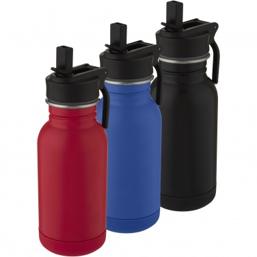 Logotrade promotional products photo of: Lina 400 ml stainless steel sport bottle with straw and loop