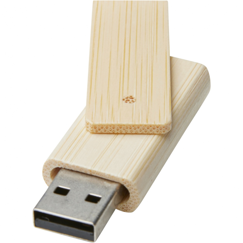 Logotrade promotional gift image of: Rotate 16GB bamboo USB flash drive