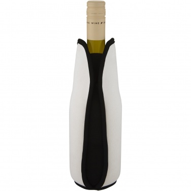 Logo trade corporate gifts image of: Noun recycled neoprene wine sleeve holder