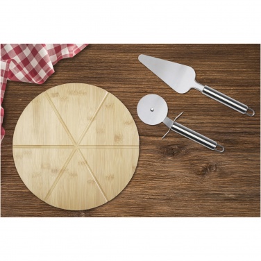 Logo trade promotional merchandise photo of: Mangiary bamboo pizza peel and tools