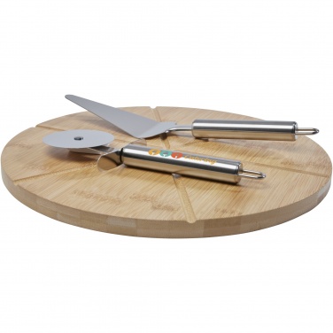 Logotrade promotional giveaway image of: Mangiary bamboo pizza peel and tools