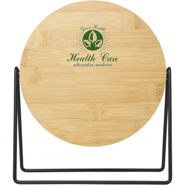 Logo trade promotional giveaways image of: Hyrra bamboo standing mirror