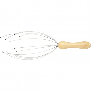 Logo trade promotional merchandise picture of: Hator bamboo head massager