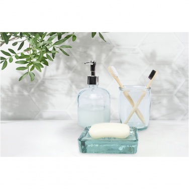 Logotrade advertising product image of: Jabony 3-piece recycled glass bathroom set