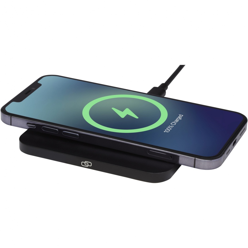 Logo trade promotional giveaways picture of: Hybrid 15W premium wireless charging pad