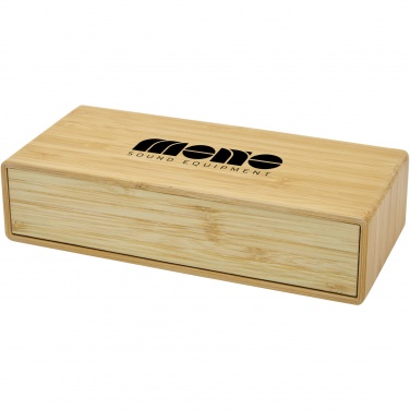 Logotrade promotional giveaways photo of: Minata bamboo wireless charger with clock