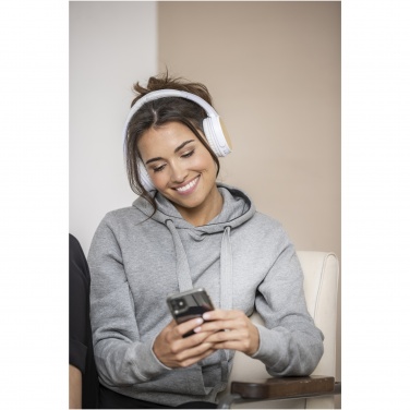 Logo trade advertising products image of: Athos bamboo Bluetooth® headphones with microphone