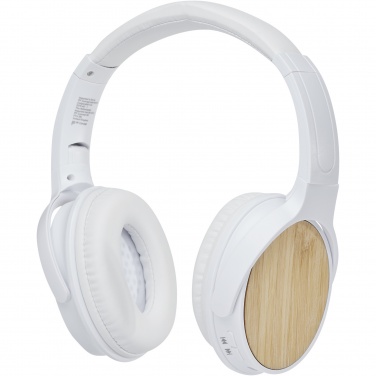 Logotrade business gifts photo of: Athos bamboo Bluetooth® headphones with microphone