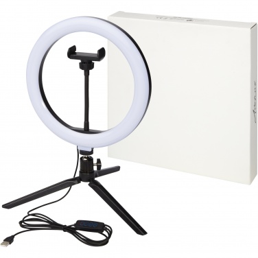 Logotrade advertising products photo of: Studio ring light for selfies and vlogging with phone holder and tripod