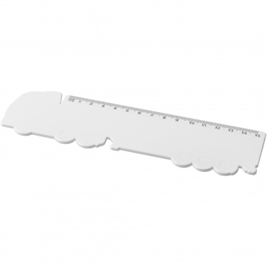 Logotrade advertising product image of: Tait 15 cm lorry-shaped recycled plastic ruler